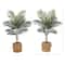 4ft. Artificial Paradise Palm Tree with Handmade Jute & Cotton Basket with Tassels